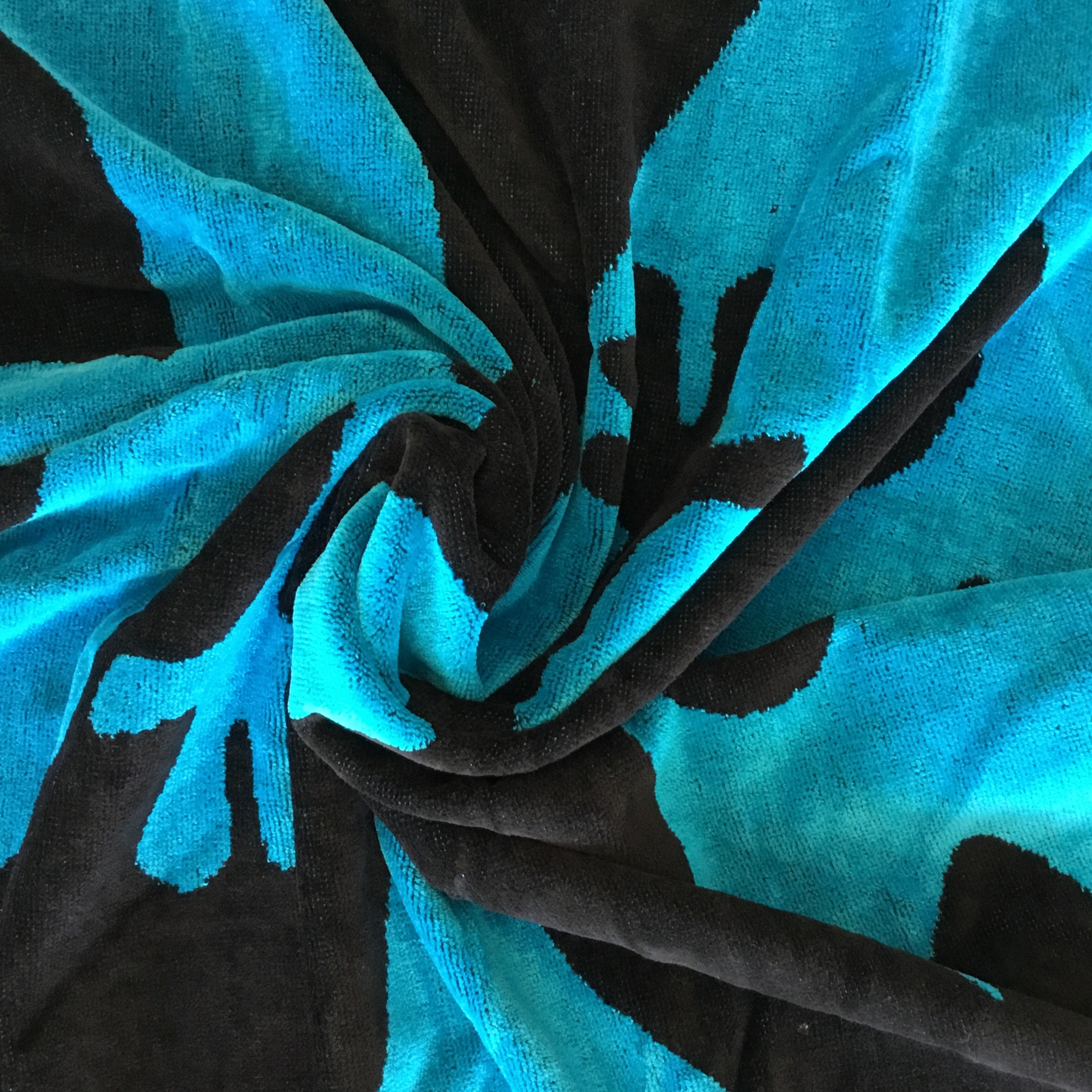 Eidechse blau, XL-Strandtuch