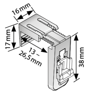 Luxaflex Falz-Klemmträger Set K1