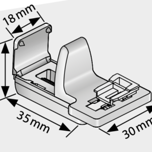 Luxaflex Klemmträger Set K1 für Kunststofffenster