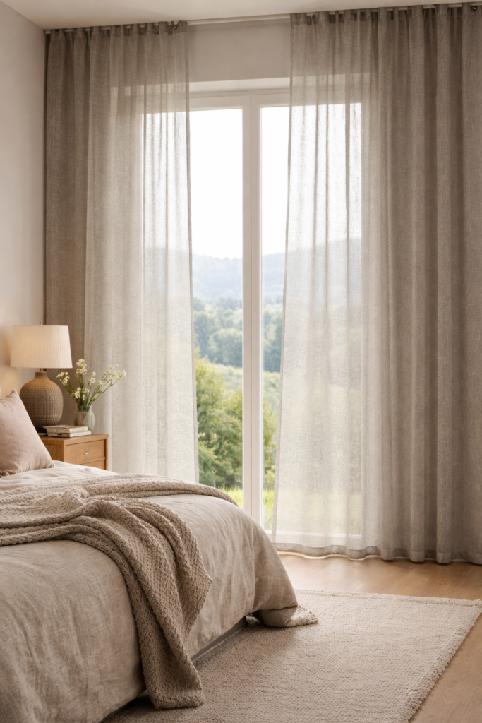 Eco Soft, Tagvorhang mit Beschwerungsband, diverse Farben
