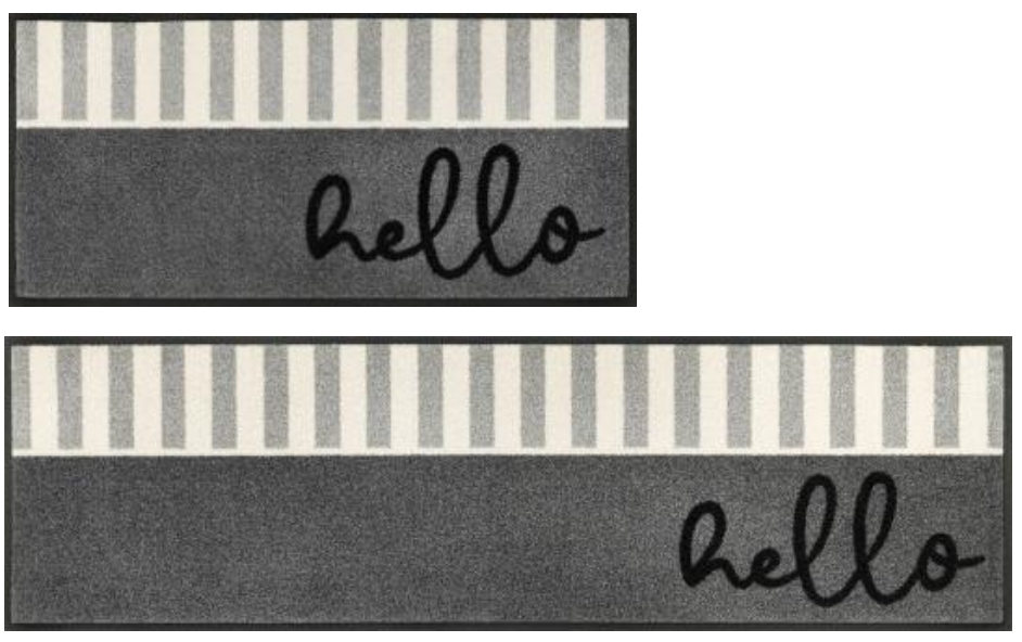 Fussmatte Hello Stripes