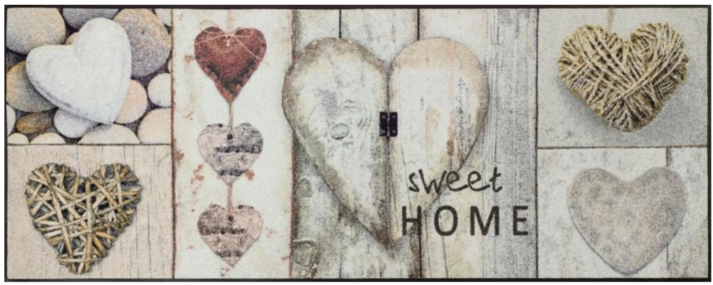 Fussmatte Wash & Dry Vintage Hearts