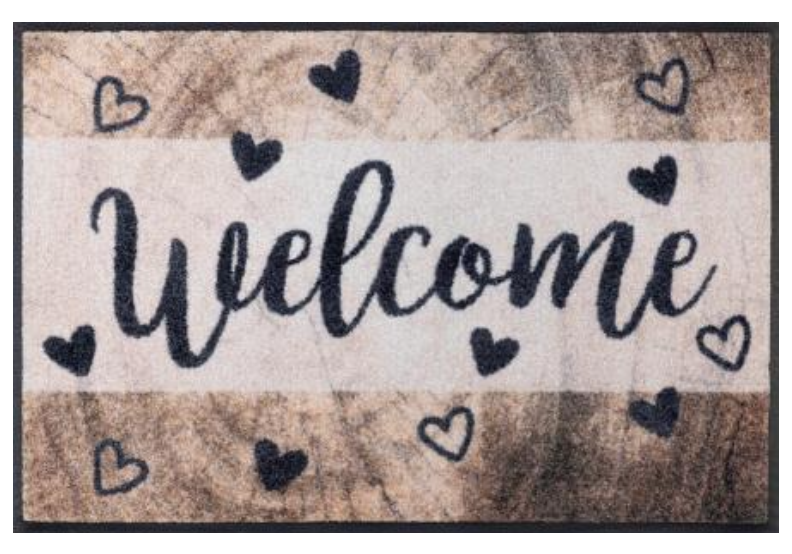 Fussmatte Wash & Dry Wooden Welcome