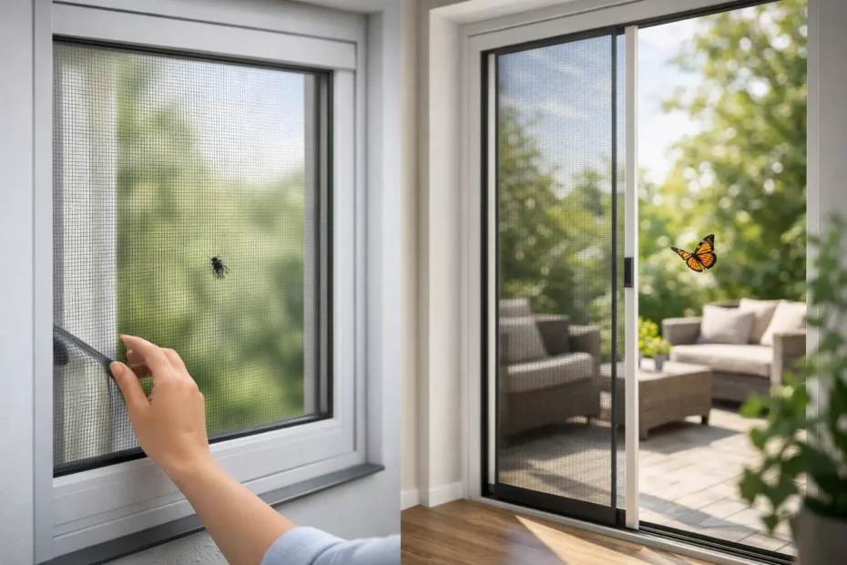 Insektenschutzsysteme für Fenster und Türen