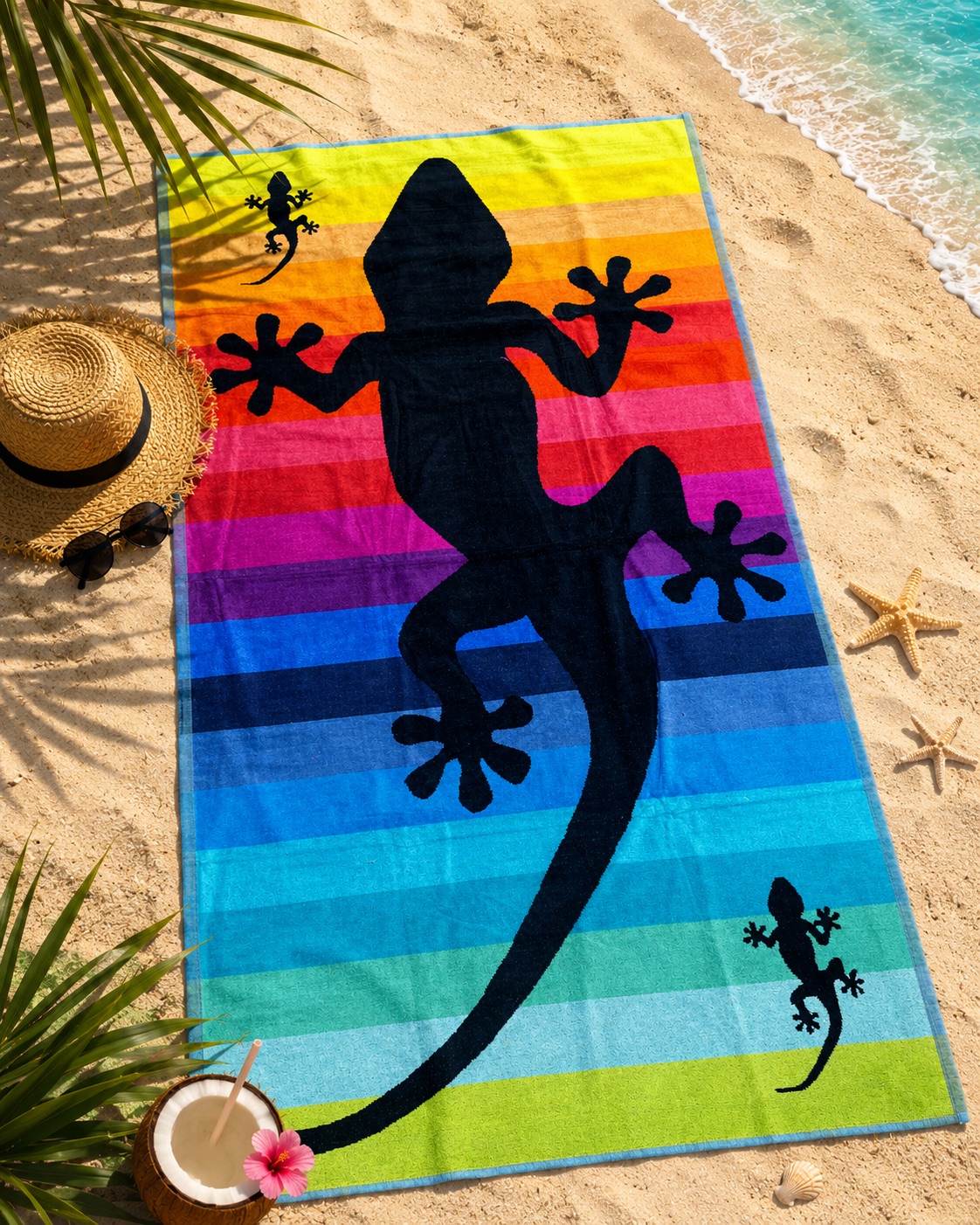 Gecko, Strandtuch – Bild 3
