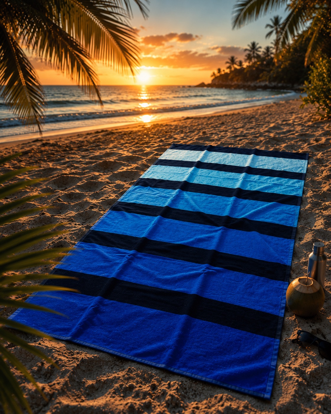 Blue Block Strandtuch k-interior.ch