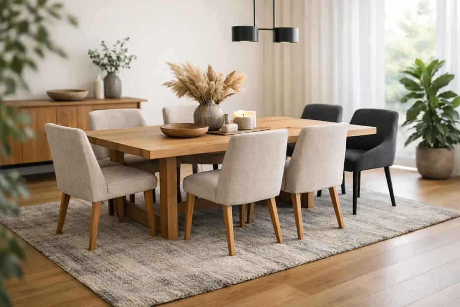 So wählen Sie den Teppich im Esszimmer richtig